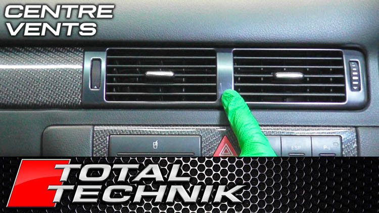 How to Remove Main Centre Climate Control Vent - Audi A6 S6 RS6 (C5) - 1997-2005