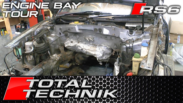 Audi RS6 Empty Engine Bay Guided Tour (Engine Removal) - Audi RS6 - C5 - 2002-2005